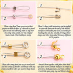 1200Pcs Crimp Beads Supplies for Jewelry Making, Including Crimp covers, Crimp Tubes, Bracelet Clasps and Closures, Crimp Ends, Jump Rings, Crimping Pliers and Beading Wire for Bracelets Making