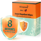 Mosquito Repellent & Tick Repellent Wipes - 8Hr Protection, 30 Singles