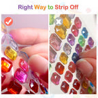 3165pcs Gem Stickers Crystal Crafts - self-Adhesive Stickers, Sticker Earrings, Children's Craft Supplies, Stickers in Various Shapes and Sizes.