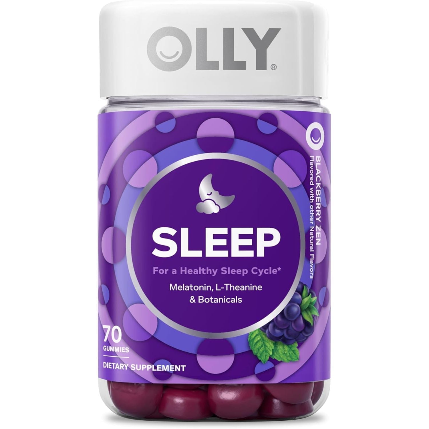 Buy now OLLY Restful Sleep Gummy Supplement with Melatonin & L-Theanine Chamomile, Blackberry Zen, 50 Gummies (25 Day Supply) Supports a Healthy Sleep Cycle* (Packaging May Vary) 70 Count (Pack of 1) at indiglob india