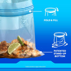Buy now Ziploc Gallon Food Storage Freezer Bags, New Stay Open Design with Stand-Up Bottom, Easy to Fill, 28 Count at indiglob india