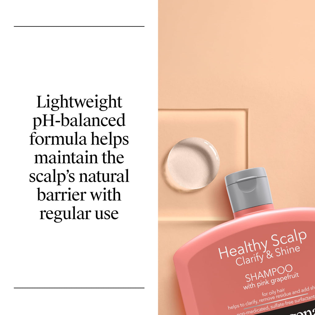 Neutrogena Healthy Scalp Pink Grapefruit Shampoo for Oily Hair & Scalp, 12 fl oz