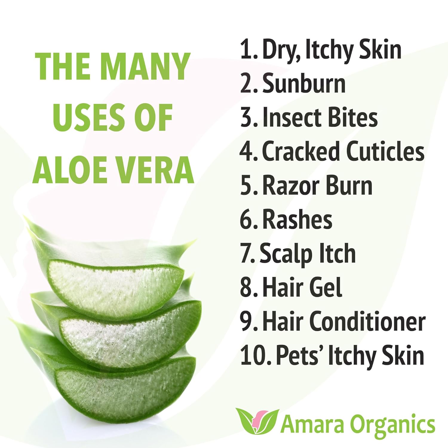 Buy now Organic Aloe Vera Gel for Skin, Face, Body, After Sun Care - USDA Certified Organic, 12 fl. oz. at indiglob india
