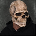 Buy now CosTribe Creepy Full Head Skull Mask with Moving Jaw Halloween Scary Latex Helmet for Cosplay Party Props Grey at indiglob india