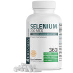 Bronson Selenium 200 mcg Albion Chelated Amino Acid Complex, 250 Capsules | Yeast-Free Essential Trace Mineral, Immune, Prostate & Metabolism Support, Vegetarian, Non-GMO, Gluten-Free & Soy-Free