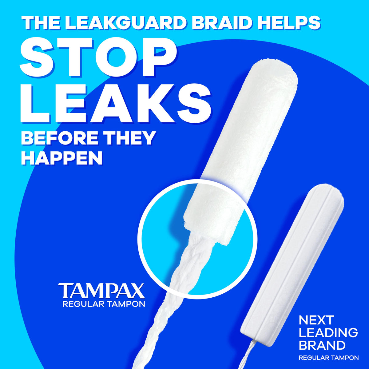 Tampax Pearl Tampons Multipack, with LeakGuard Braid, Super/Super Plus/Ultra Absorbency, Up to 100% Leak and Odor Free Protection, Unscented, 45 Count