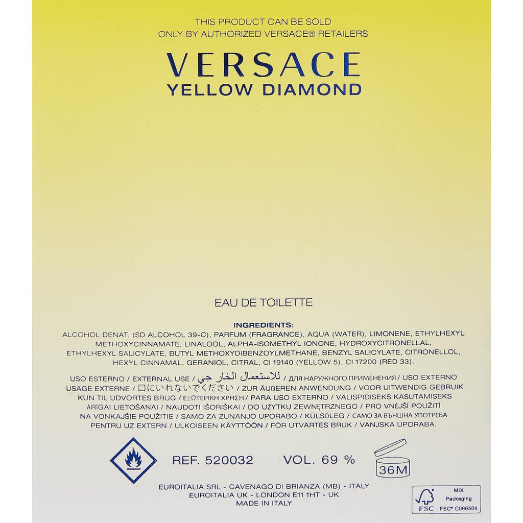 Buy now Yellow Diamond by Versace for Women 3.0 oz Eau de Toilette Spray at indiglob india
