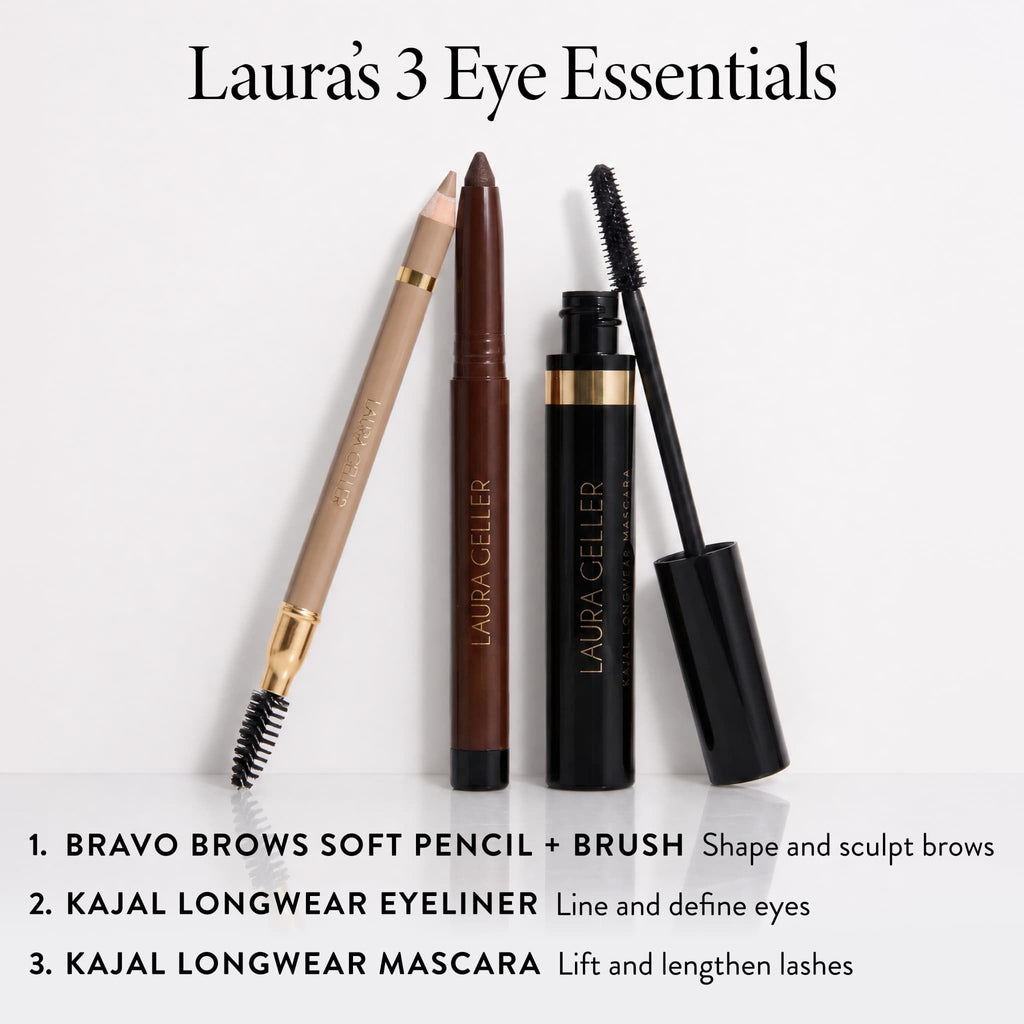 LAURA GELLER Kajal Longwear Mascara – Black – Lengthen & Define