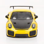 Buy now Maisto Porsche 911 GT2 RS Yellow with Carbon Hood and Gold Wheels Special Edition 1/24 Diecast Model Car at indiglob india
