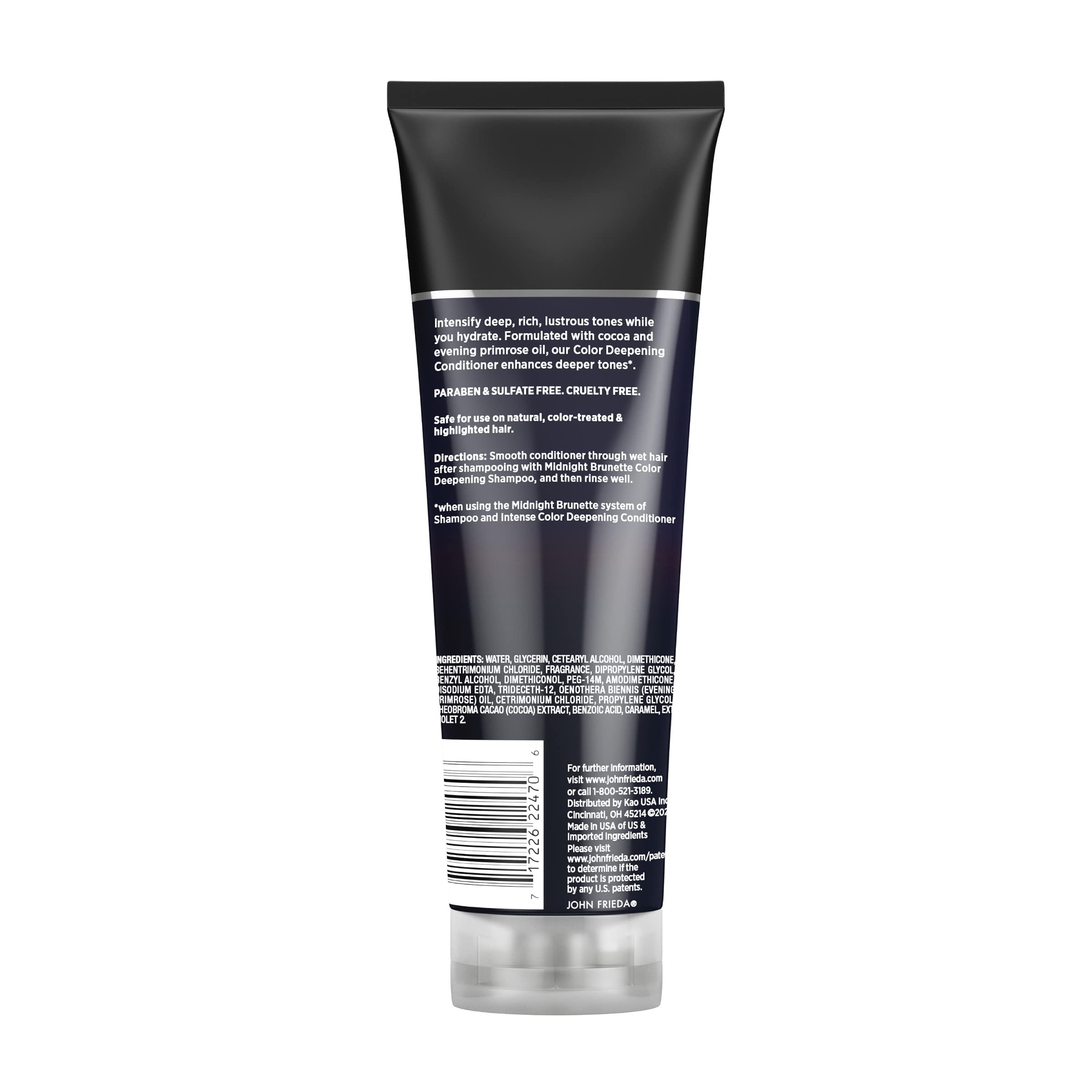 Buy now John Frieda Midnight Brunette Conditioner, Color Deepening Conditioner to Enhance and Refresh Brunette Tones, Infused with Cocoa and Primrose Oil to Nourish and Enhance Brunette Tones, 8.3 Oz at indiglob india