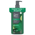 DOVE MEN Body Wash, Coastal Cedar + Bergamot, Moisturizing for Men, 26oz