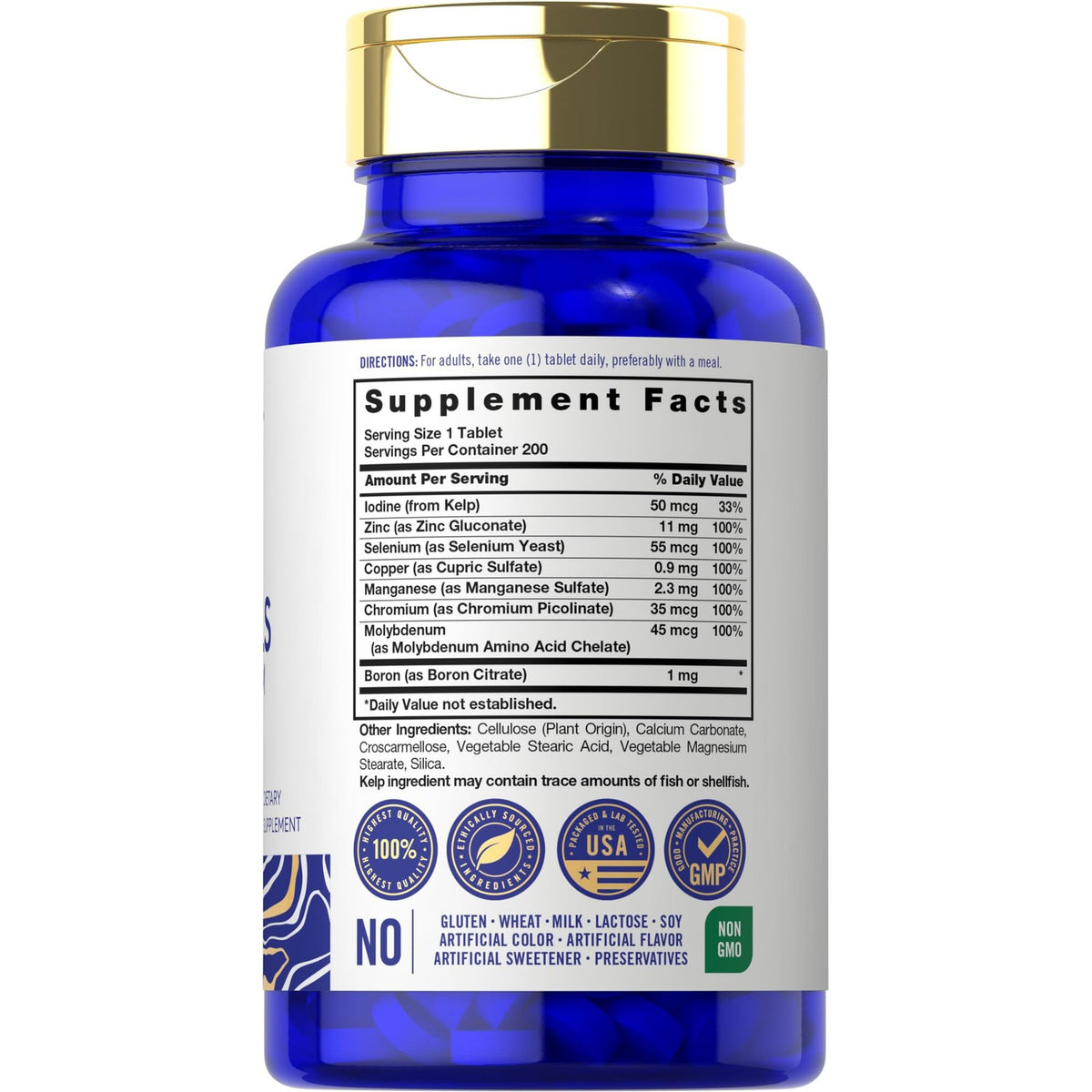 Carlyle Trace Minerals | 200 Tablets | Full Spectrum Supplement