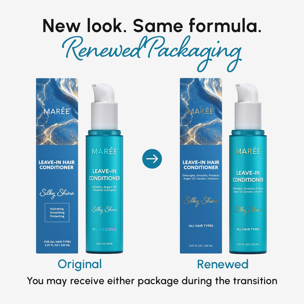 MAREE Leave-In Conditioner Hair Gloss for Dry Damaged Hair, Leave-In Conditioner for Curly Hair, Color Treated