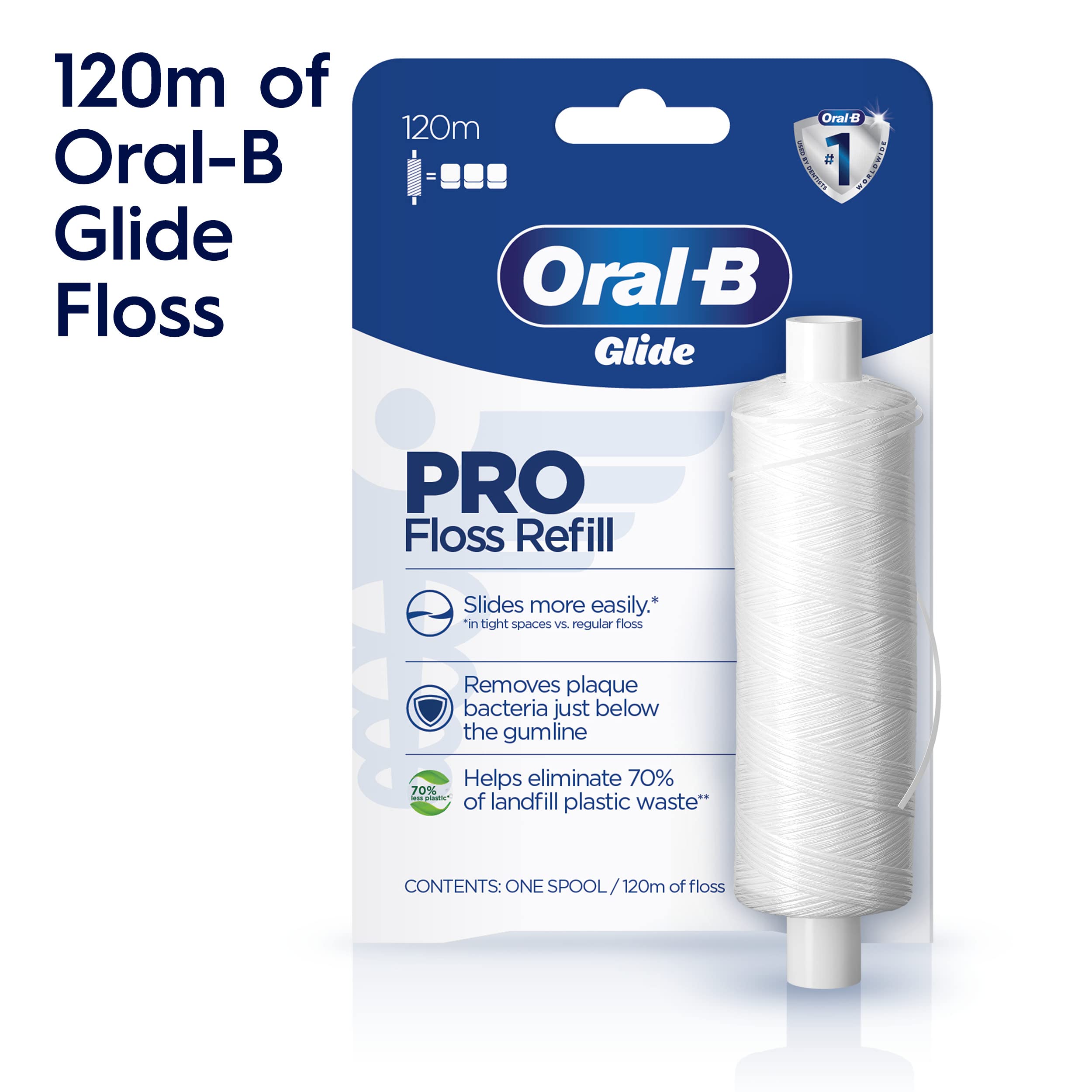 Buy now Oral-B Glide PRO Floss Refill, 120m at indiglob india