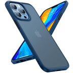 Buy now TORRAS Tough Shockproof for iPhone 13 Pro Case, [Military-Grade Drop Tested] Ultra-Durable Matte Hard PC Back with Soft Silicone Edge Slim Protective for iPhone 13 Pro Phone Case,Translucent Black at indiglob india