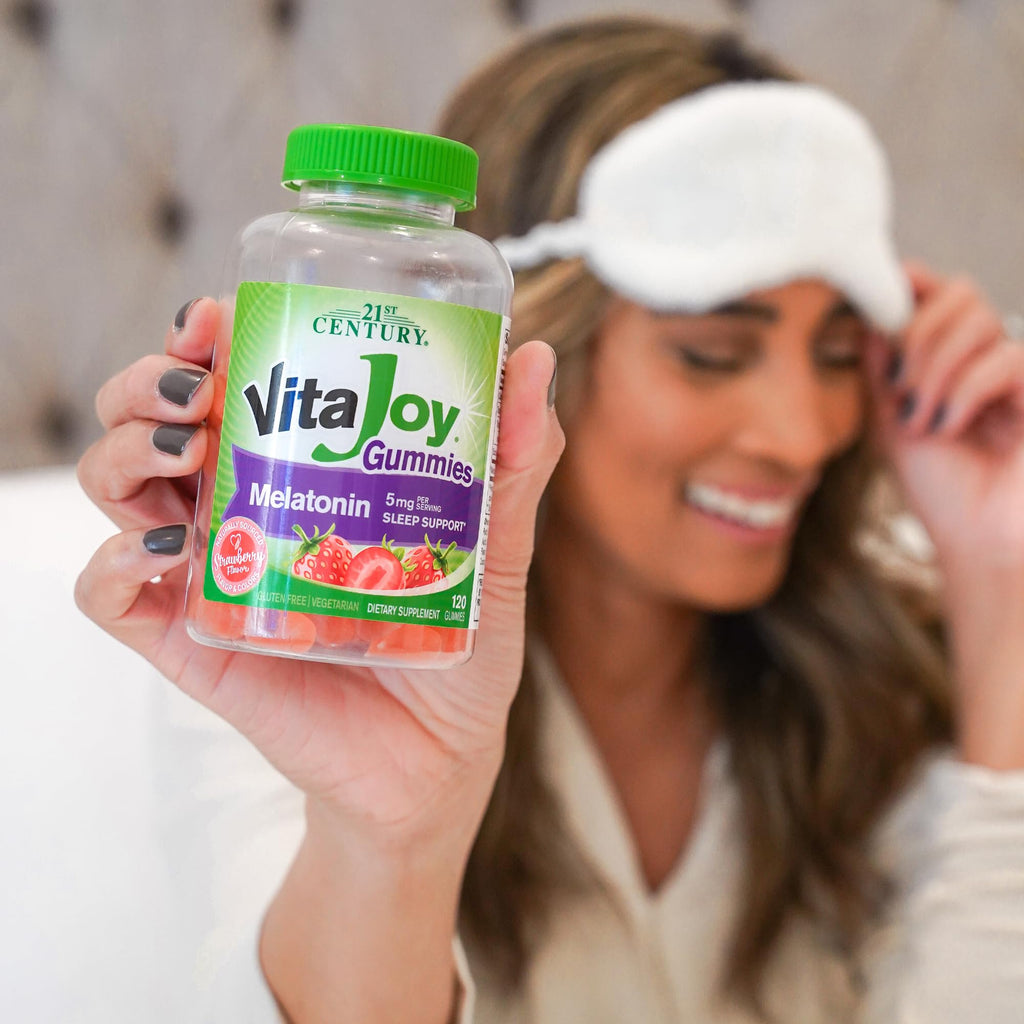 21st Century VitaJoy Melatonin 5mg Gummies, Strawberry, 120 Count