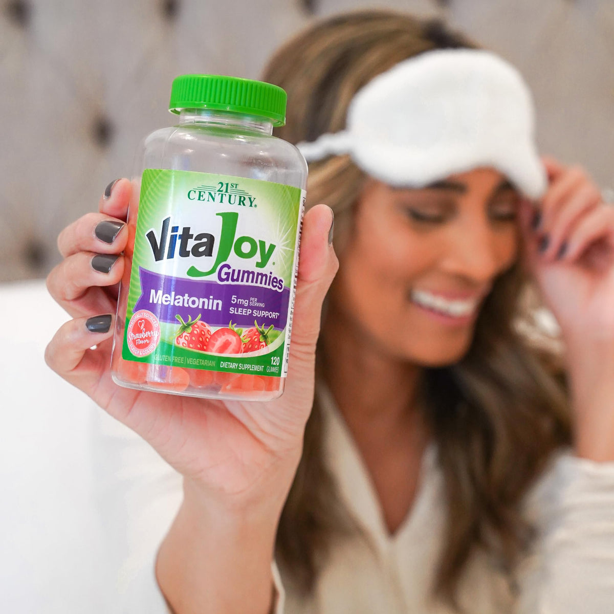 21st Century VitaJoy Melatonin 5mg Gummies, Strawberry, 120 Count