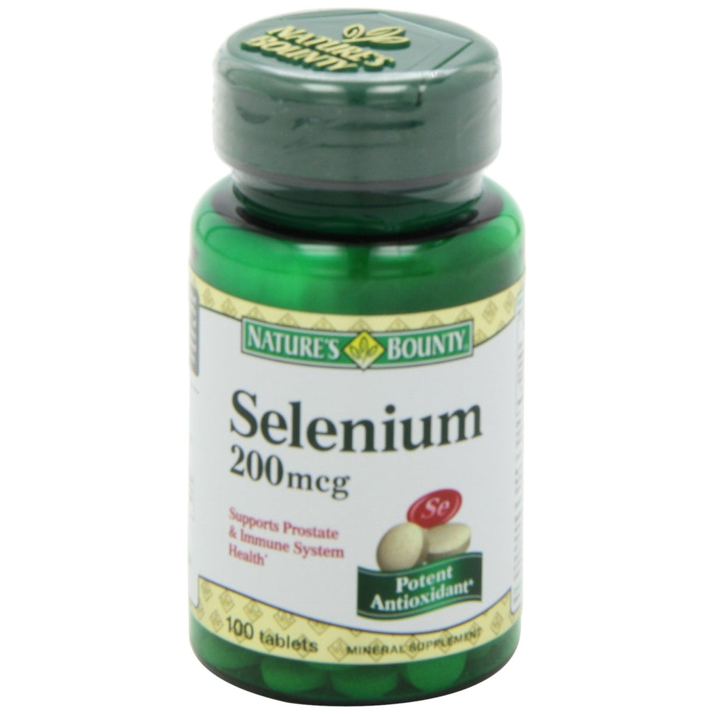 Nature's Bounty Selenium 200 mcg Natural High Selenium Yeast, 100 Tablets (Pack of 3)
