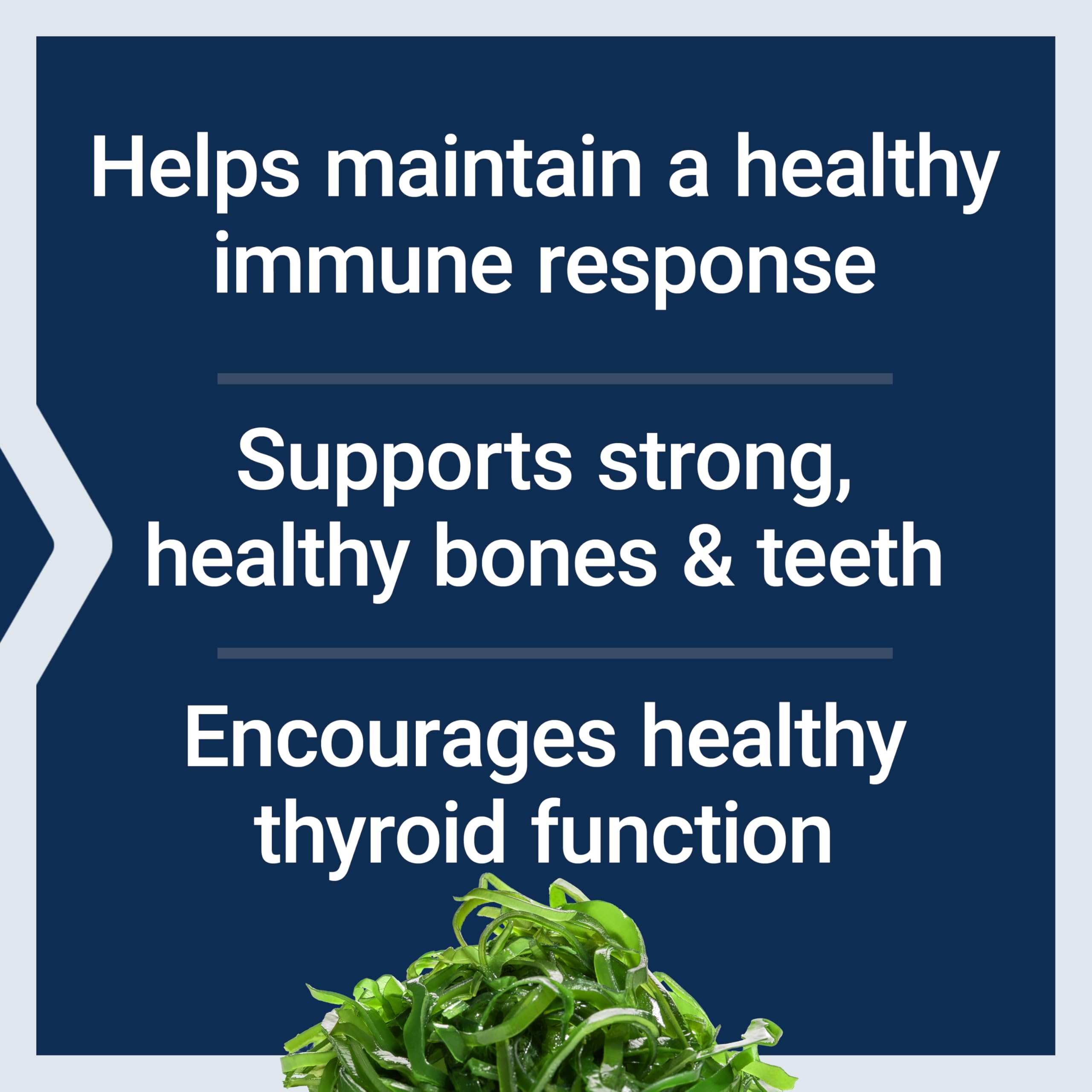 Life Extension Vitamins D and K with Sea-Iodine for Thyroid, 60 Capsules