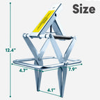 2 Pack Mole Traps,Galvanized Steel Scissor Trap,Reusable Mole Trap Killer,Easy Set Trap for Lawns
