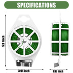 984FT Total (2 Rolls, 492FT Each) Garden Twist Ties with Cutter, Plant Ties for Tomatoes & Vines, Reusable Garden Ties for Gardening, Cable Management & Home Organization