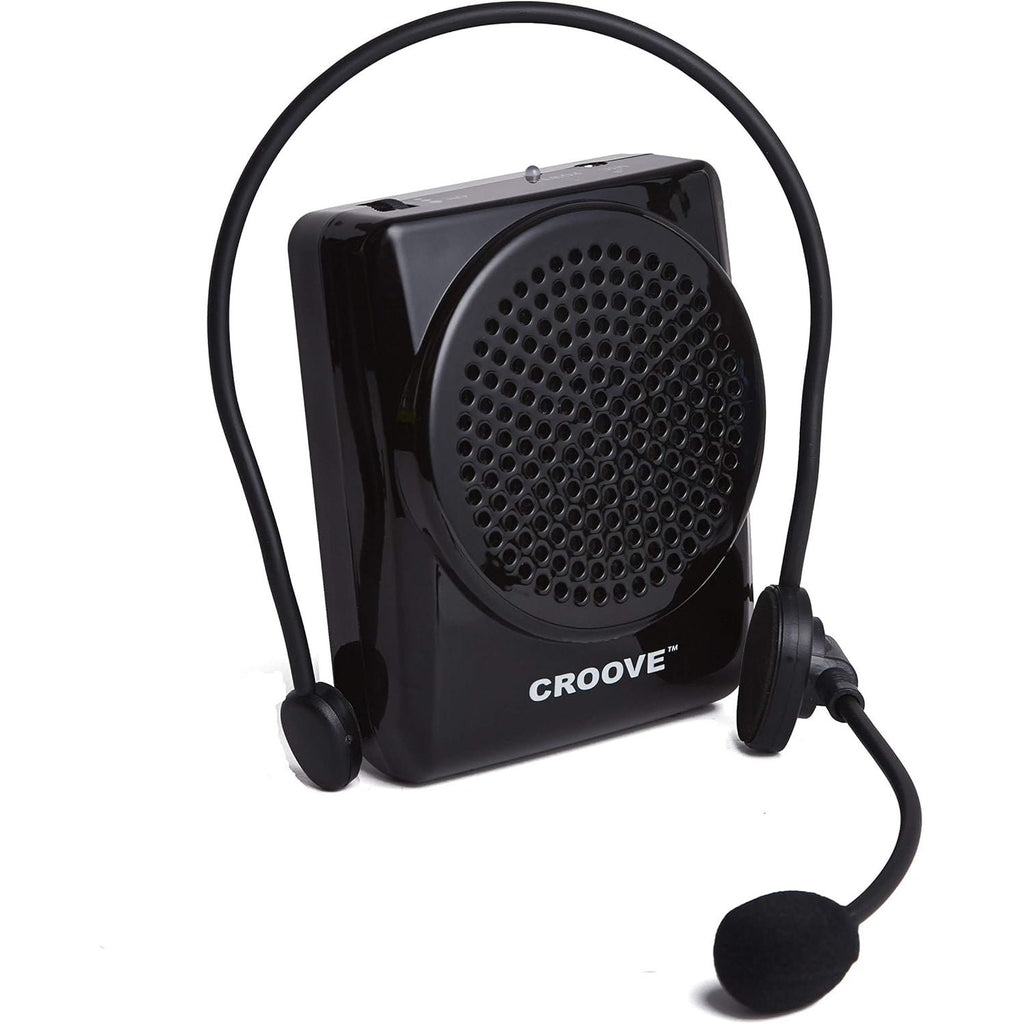 Buy now Croove Rechargeable Voice Amplifier, with Waist/Neck Band and Belt Clip, 20 Watts. Very Comfortable Headset Default at indiglob india