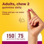 Nature Made Womens Gummy Multivitamins with Omega-3, 150 Gummies | Multivitamin for Women for Daily Nutritional Support, Strawberry, Lemon & Orange Flavors, 75 Day Supply