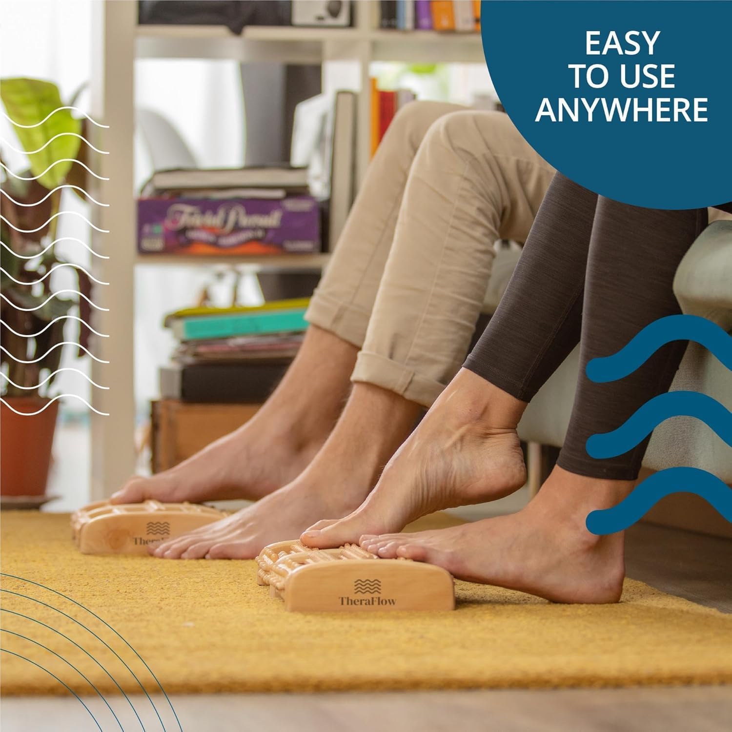 Buy now Theraflow Foot Roller for Plantar Fasciitis Relief | Feet Massage Gift for Women and Men | Foot Massager for Neuropathy, Reflexology and Deep Tissue Muscle Massage | Relaxing Gifts for Mom and Dad at indiglob india