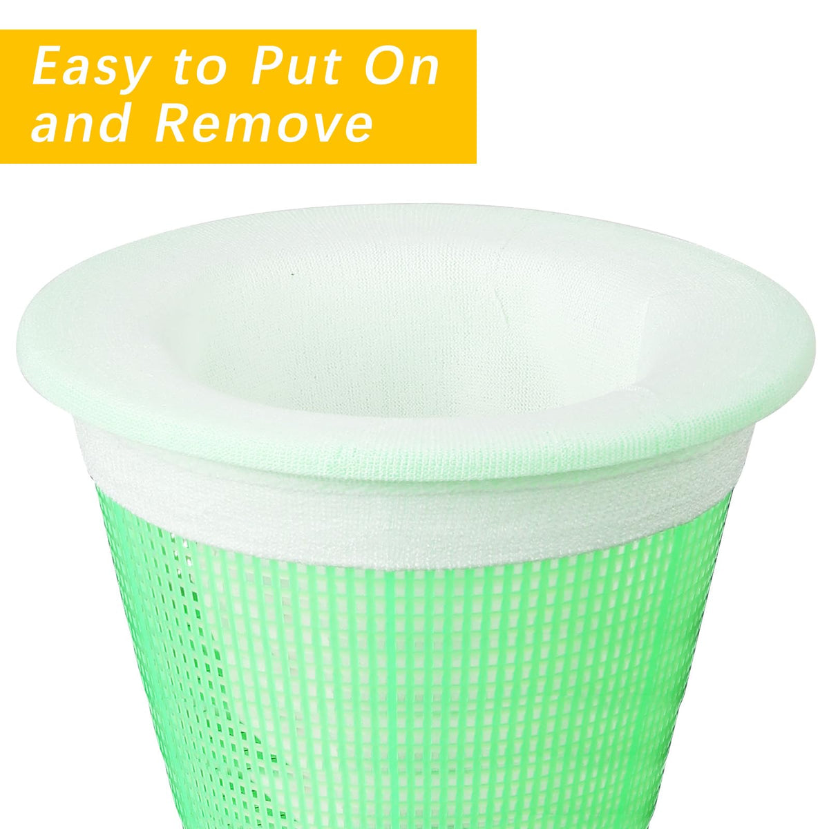 45 Pack Pool Filter Socks for Skimmer Baskets, Reusable Pool Skimmer Socks for Above Ground or Inground Pools Filter Protecting Fine Mesh Screen Basket Sock for Collecting Leaves, Branches, Debris