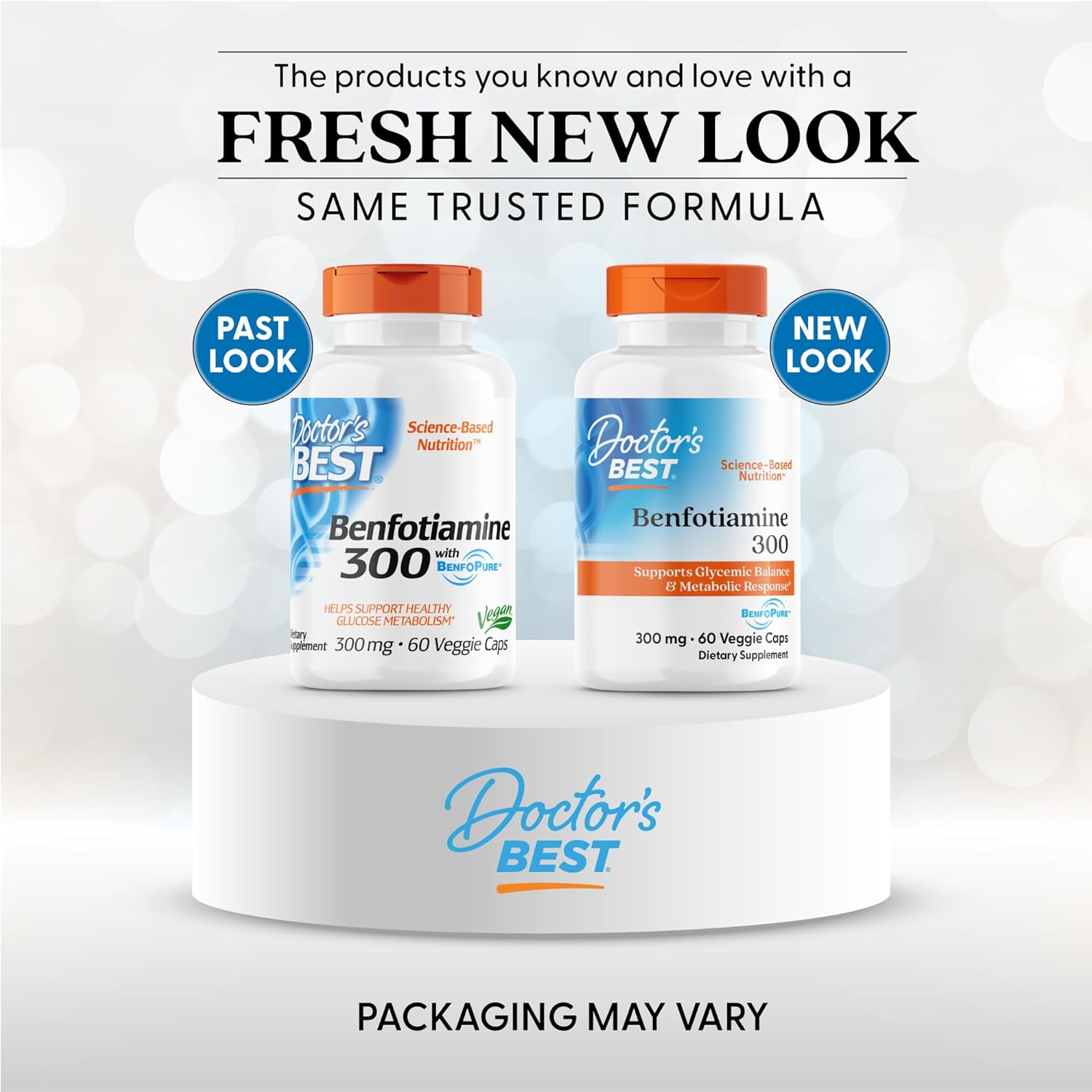 Buy now Doctor's Best Benfotiamine 300 with BenfoPure, Helps Maintain Healthy Glucose Metabolism, Non-GMO, Vegan, Gluten Free, Soy Free, 300 mg, 60 Veggie Caps at indiglob india