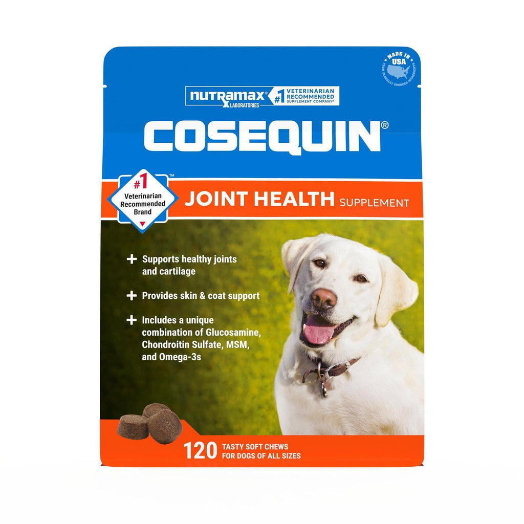 Nutramax Cosequin Joint Supplement for Dogs, Skin & Coat, Soft Chews,120ct