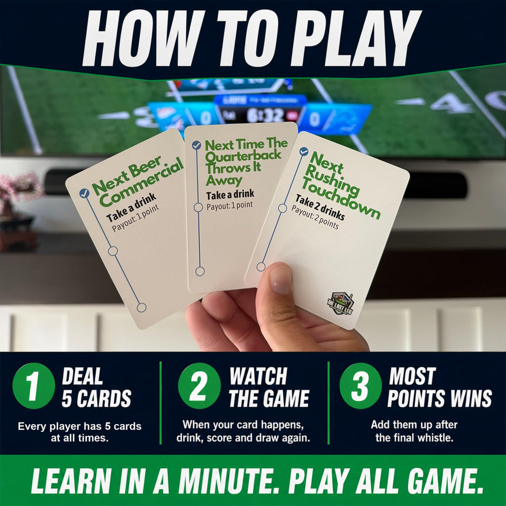 Beer Pressure The Last Leg - Live Football Drinking Game. Perfect for Game Days, Tailgates, Parties, and Pre Games.