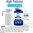 Buy now We Like Vitamins DHEA 100mg 200 Capsules - 200 Day Supply of DHEA Capsules - Helps with Hormone Balance and Energy Levels for Men & Women at indiglob india