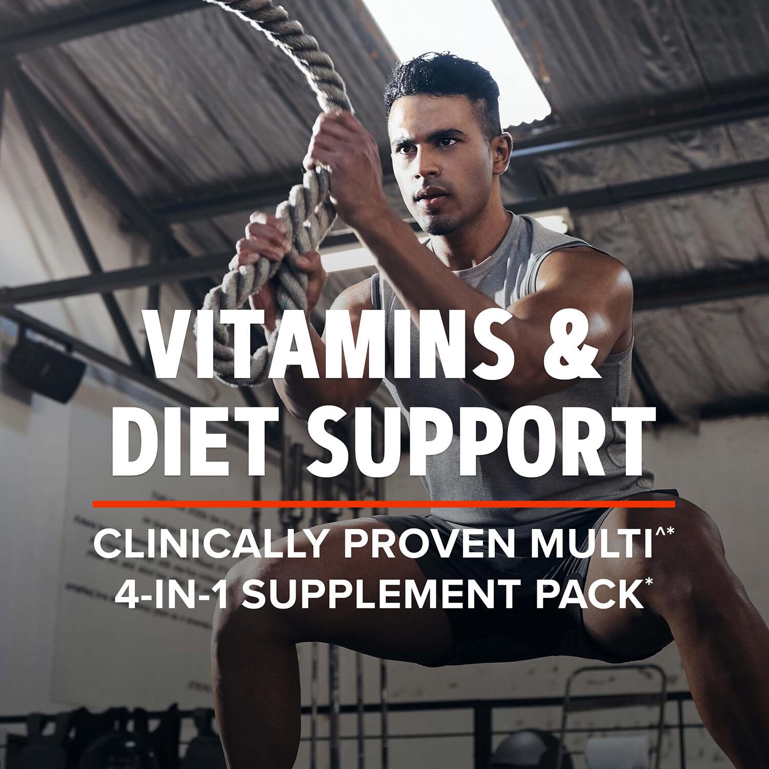 Buy now GNC AMP MenÆ’??s Ripped Vitapak Program, 4 in 1 Product Vitamin Pack, Metabolism & Lean Muscle Tone, Burn Calories, Water Shedding, Adult Multivitamin, Caffeine, CLA, Proven Ingredients, 30-Day Supply at indiglob india
