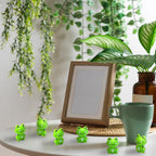 100 Pack Mini Green Plastic Frogs, Small Frog Figurine Tiny Frogs to Hide Fairy Garden Miniature Dollhouse Home Decor Frog Decorations for Party