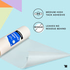 TapeManBlue Clear Transfer Tape for Vinyl - 12" x 100' Roll, Made in USA, Premium Vinyl Transfer Tape with Medium to High Tack Adhesive for Crafts, Decals & Letters