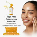 medicube Body Peel Shot with Kojic Acid and Turmeric | Gentle Body Brightening & Exfoliating with BHA LHA PHA - Dead Skin Cells, Uneven Looking Skin & Excess Sebum, 9.46 fl.oz