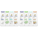 Dove Body Wash Variety Collection 20oz 4ct, Sulfate Free | Variety Pack combines hydration, Deep Moisture and Sensitive Skin, & scent, Shea Butter & Vanilla and Cucumber & Green Tea.