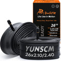 2-PCS 26" Heavy Duty Bike Tubes 26X2.10/2.40 AV32mm Schrader Valve (52/62-559) Bicycle Tubes Compatible with 26 X 2.10 26 X 2.125 26X2.20 26X2.25 26X2.30 26x2.35 26X2.40 Bike Bicycle Tire Tubes