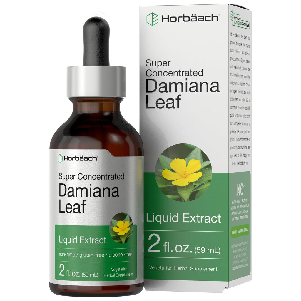 Horbäach Damiana Leaf Herb Tincture | 2 fl oz | Super Concentrated