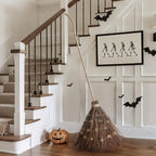 Halloween Decorations Fall Decor - 6FT Giant Handmade Real Twig Witch Broom