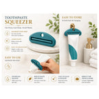 Travel-Size Toothpaste Refill Adapter and Squeezer, 4 Count (Pack of 1)