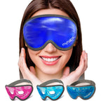 MyHalos Cooling Gel Eye Mask, Cold Ice Pack for Puffy Eyes & Dark Circles | Instant Relief for Puffy Eyes & Dark Circles, Reusable Gel Beads, Soothes Headaches & Sinus Pain, Flexible Fit, Freezer Safe