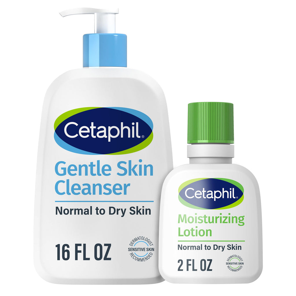 Buy now Cetaphil Face Wash, Hydrating Gentle Skin Cleanser for Dry to Normal Sensitive Skin, 16 oz + Travel Size Moisturizing Lotion 2 oz 16oz (Pack of 1) at indiglob india
