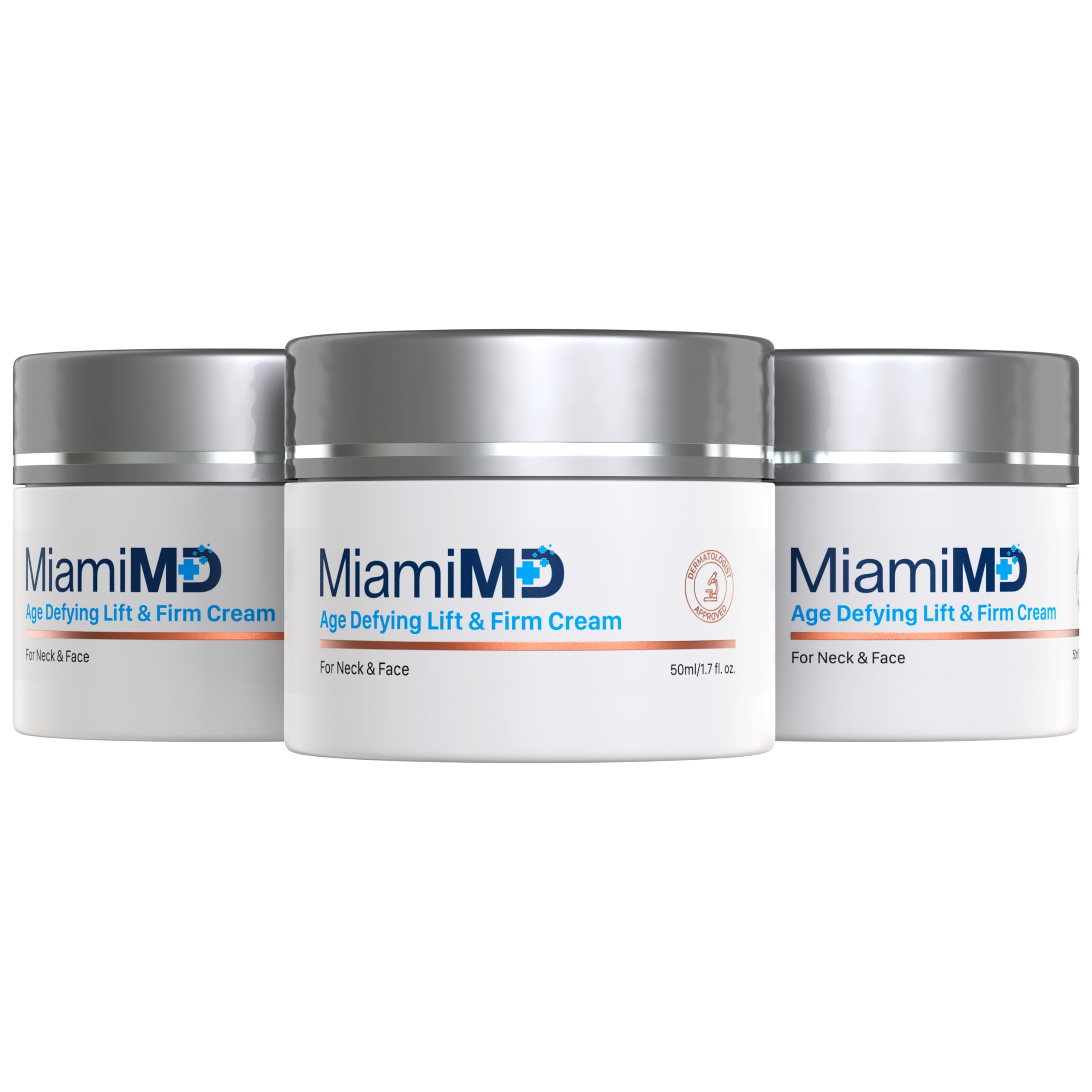 MiamiMD Age-Defying Lifting & Firming Face Cream for Women - Lift & Firm for Anti Aging, Wrinkle Reducer & Hydrating Moisturizer for Smooth, Radiant Skin, Tightening Cream for Face & Neck – 1.7oz