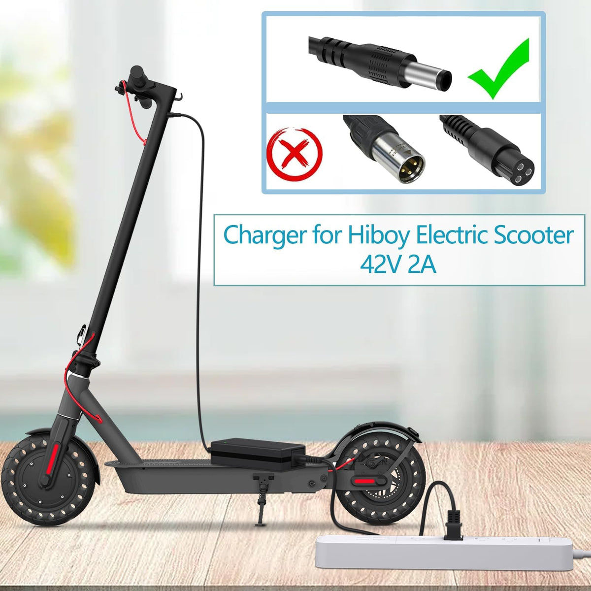 42V Replacement for Hiboy Electric Scooter Charger Compatible with Hiboy S2 Pro, S2 Lite, S2, KS4, KS4 Pro, NEX, NEX3, NEX5, Max, Max3, Max V2 Electric Scooter Foldable e-Scooter Power Supply