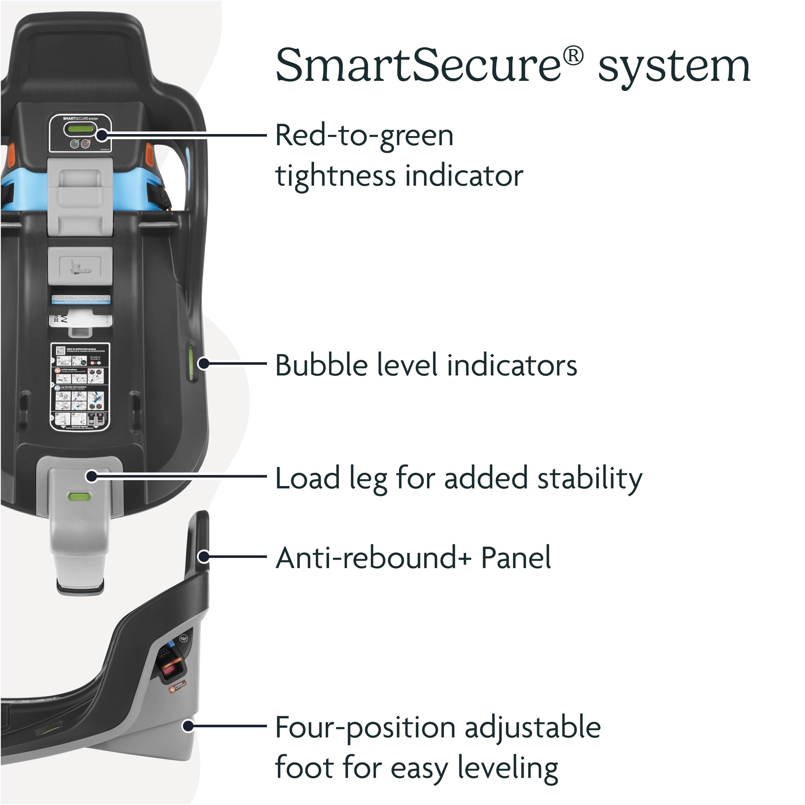 Buy now UPPAbaby Extra Mesa Max Car Seat Base/Compatible with Mesa Max Infant Car Seats/SmartSecure Installation with Load Leg at indiglob india
