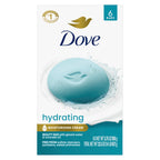 Dove Beauty Bar Soap , Glacial Water & Avocado Oil, I 6 Count 3.75 oz | Hydrating beauty bar with glacial water and avocado oil for refreshed, soft and healthy-looking skin