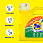 Buy now Tide Simply All-In-One Liquid Laundry Detergent, Refreshing Breeze Scent, 6 Loads, 10 fl oz at indiglob india