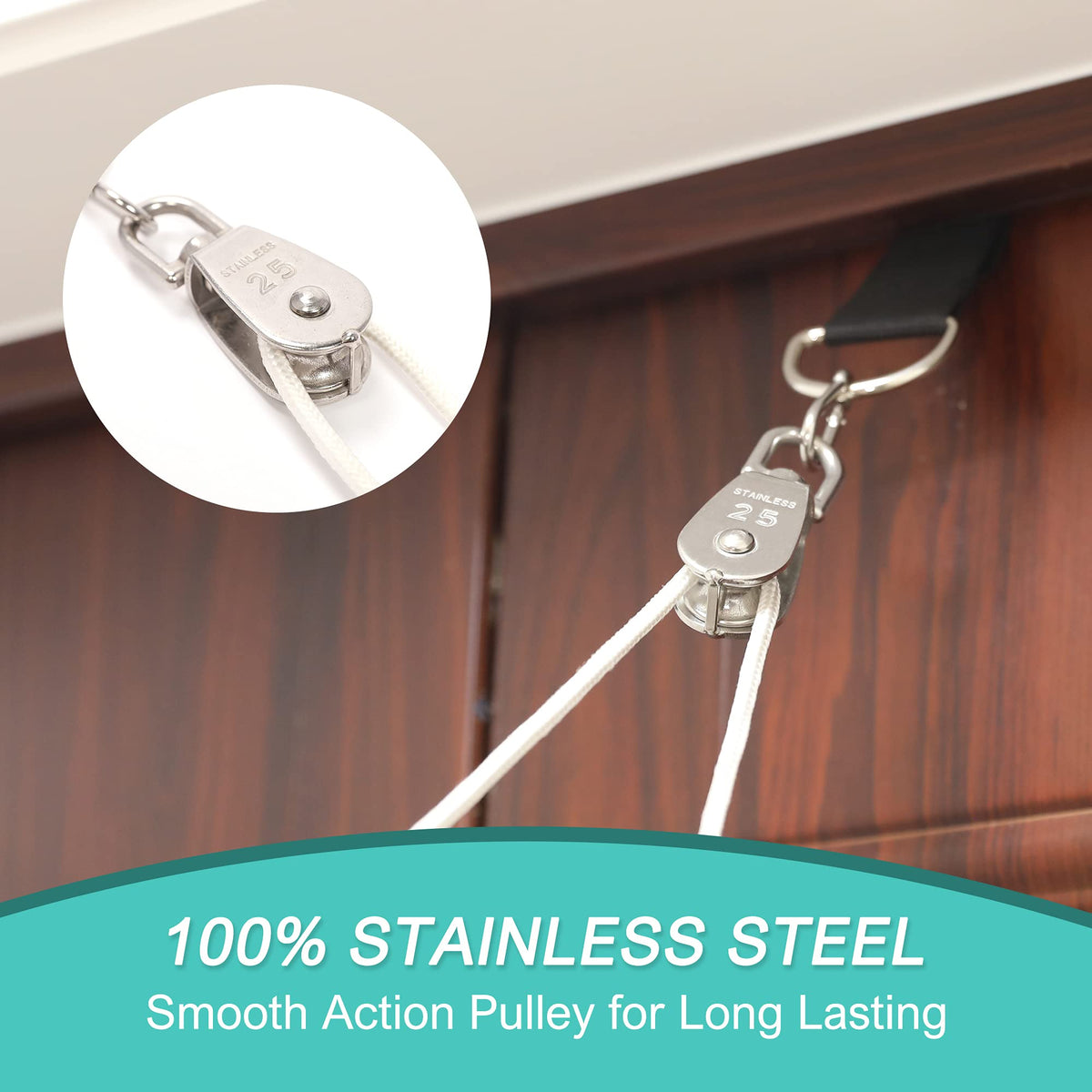 Shoulder Pulley for Physical Therapy, Over The Door Pulley System